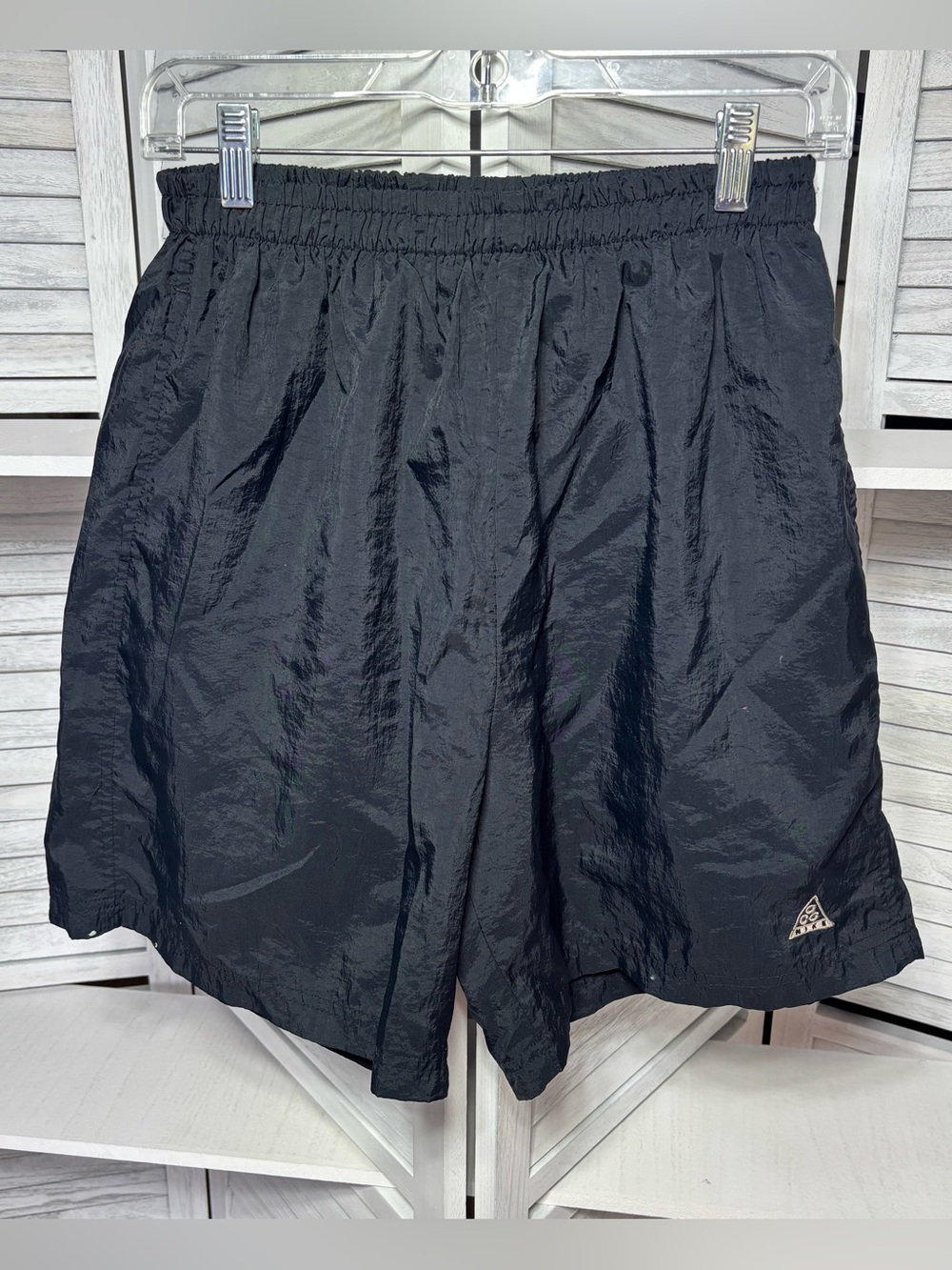 Vintage Nike ACG Black Nylon Shorts Men’s Large Outdoor Hiking